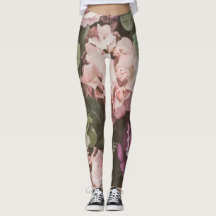 Bouquet flower, vintage filter, beautiful backgrou leggings