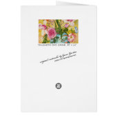 "Bouquet for Birds" Cards (Back)