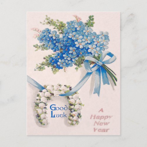 Bouquet Forget_Me_Nots Lily Of The Valley Postcard
