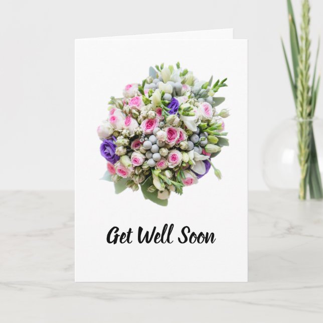 Bouquet Get Well Card (Front)