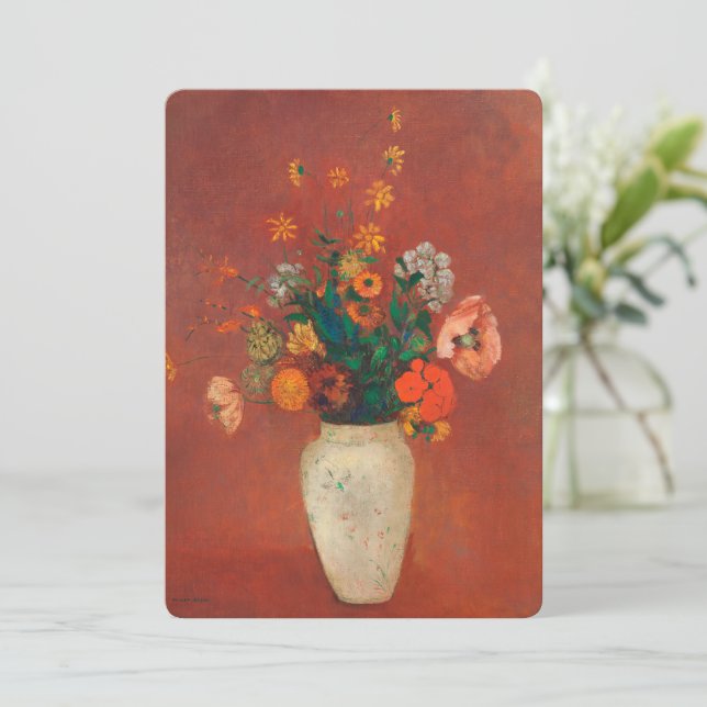 Bouquet in a Chinese Vase by Odilon Redon (Standing Front)