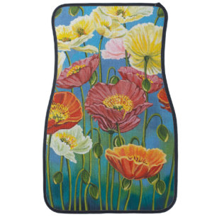 Bouquet in Border I Car Mat