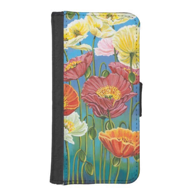 Bouquet in Border I iPhone Wallet Case (Front)