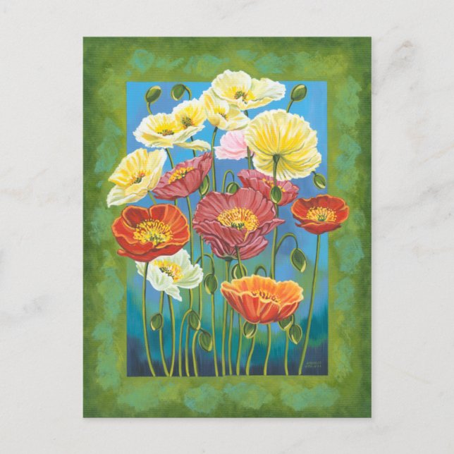 Bouquet in Border I Postcard (Front)