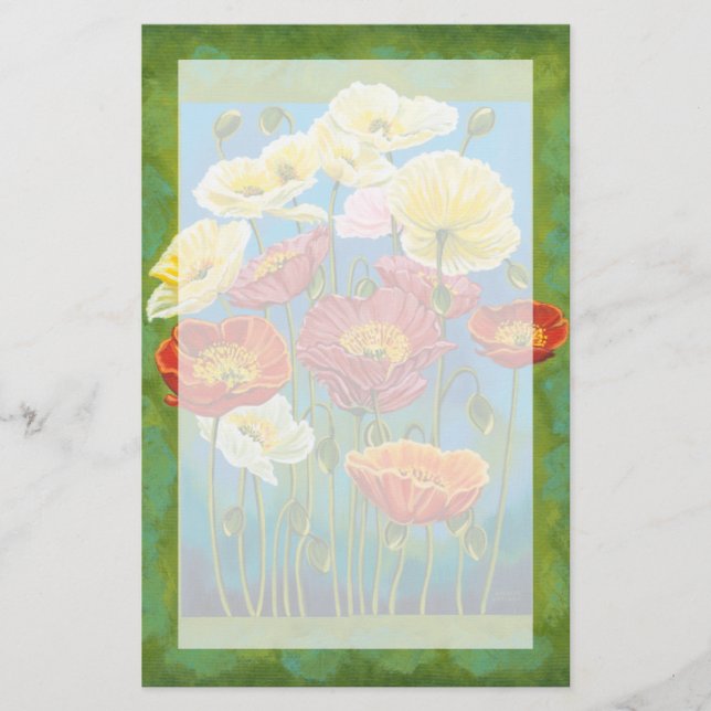 Bouquet in Border I Stationery (Front)