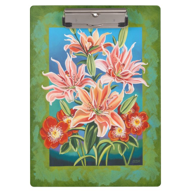 Bouquet in Border II Clipboard (Front)