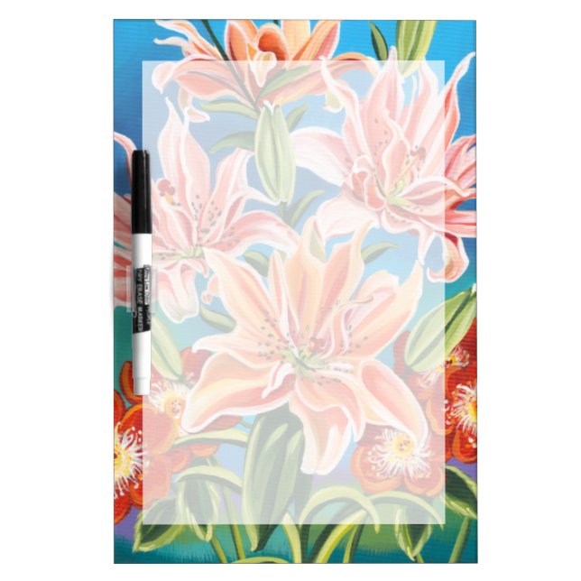Bouquet in Border II Dry Erase Board (Front)
