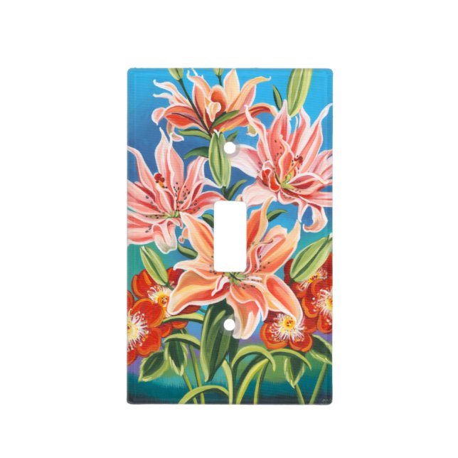 Bouquet in Border II Light Switch Cover (Front)