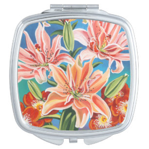 Bouquet in Border II Mirror For Makeup