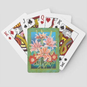 Bouquet in Border II Poker Cards