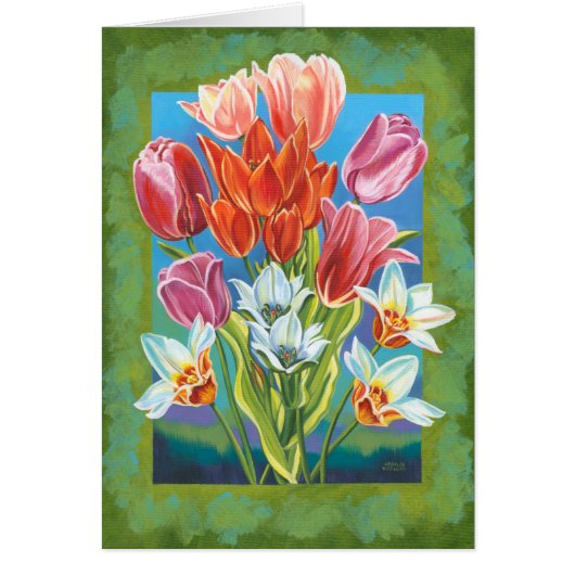 Bouquet in Border III Cards (Front)