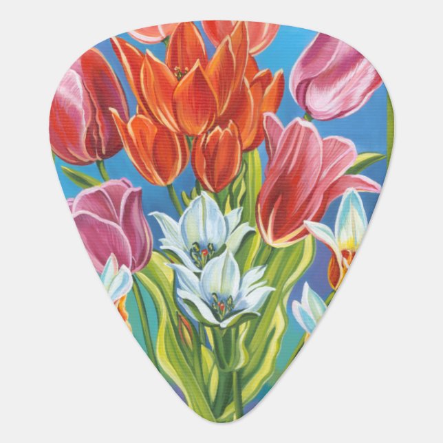 Bouquet in Border III Guitar Pick (Front)