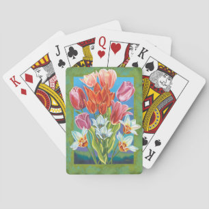 Bouquet in Border III Poker Cards