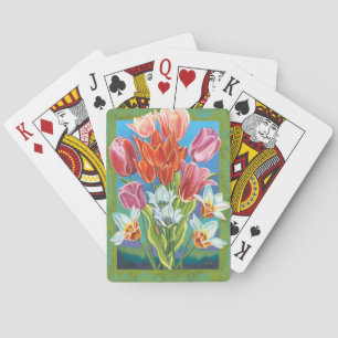 Bouquet in Border III Poker Cards