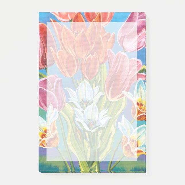 Bouquet in Border III Post-it Notes (Front)