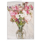 Bouquet in Clear Vase (Front)