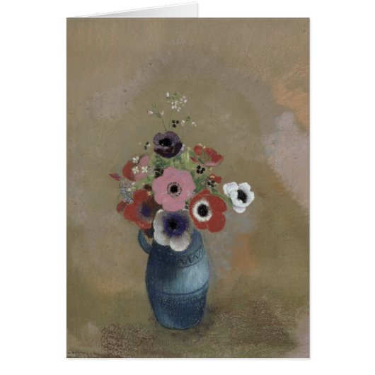 Bouquet of anemones cards (Front)