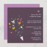 Bouquet of Butterflies Farewell Party invitation