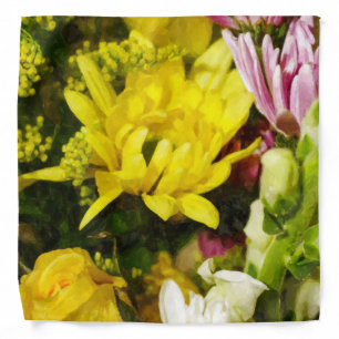 Bouquet Of Cheer Painterly Bandana