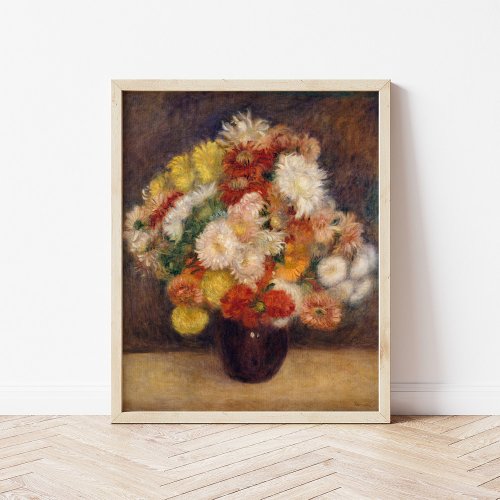 Bouquet of Chrysanthemums  Renoir Poster