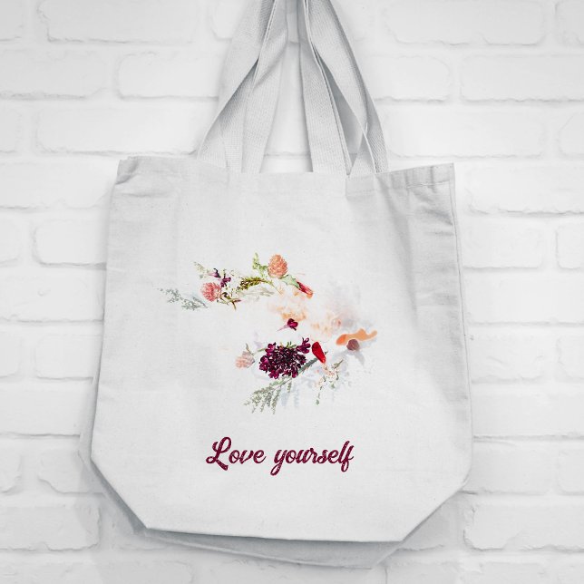 Bouquet of color flower Tote Bag (Creator Uploaded)