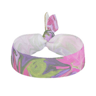 Swirly Hair Ties Ribbons Zazzle Bouquet Of Colors Abstract Art Design Hair Tie