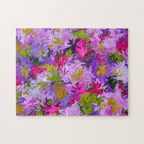 Bouquet of Colors Abstract Art Jigsaw Puzzle