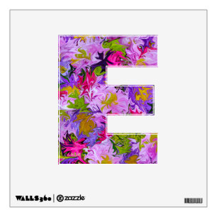Bouquet of Colors Floral Abstract Art Design E Wall Decal