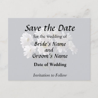 Bouquet of Daisies Announcement Postcard