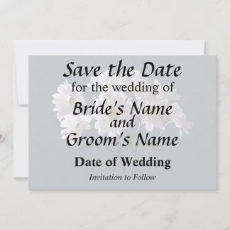 Bouquet of Daisies Save The Date