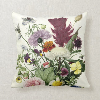 Bouquet of Flowers, Anonymous, 1680 Throw Pillow