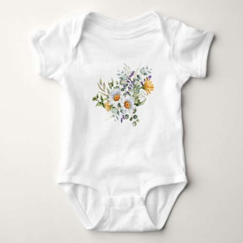 Bouquet Of Flowers Baby Bodysuit