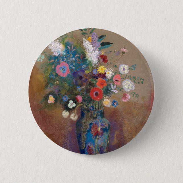 Bouquet of Flowers Button (Front)