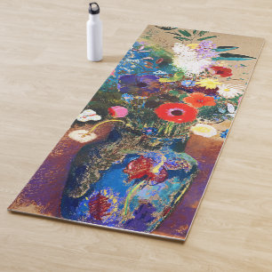 Bouquet of Flowers by Odilon Redon Yoga Mat