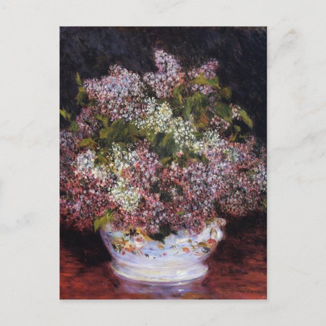 Bouquet of Flowers by Renoir Postcard (Front)