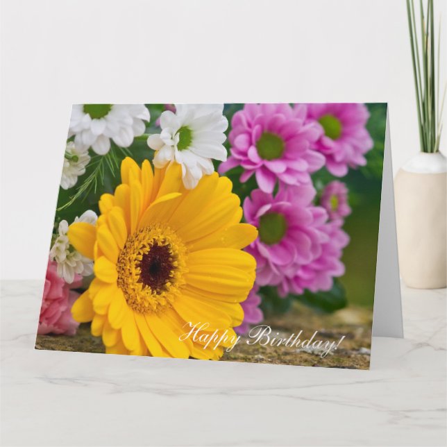 Bouquet of flowers card (Front)