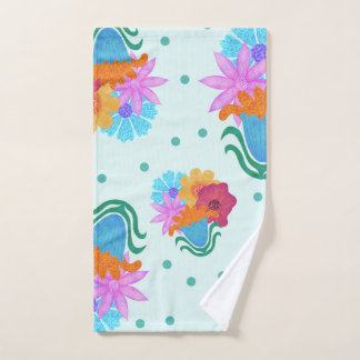 bouquet of flowers hand towel