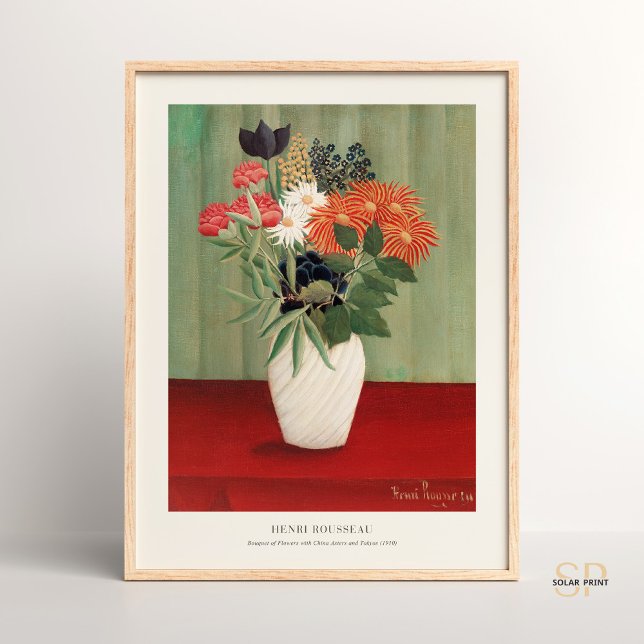 Bouquet of Flowers Henri Rousseau Primitivism Cozy Poster (Creator Uploaded)