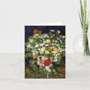 Bouquet of Flowers in a Vase by Vincent Van Gogh Card