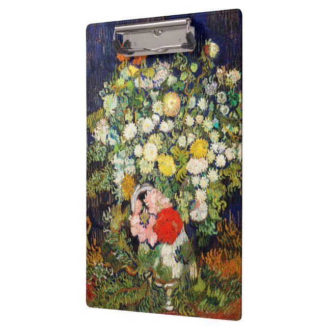 Bouquet of Flowers in a Vase by Vincent Van Gogh Clipboard (Left)