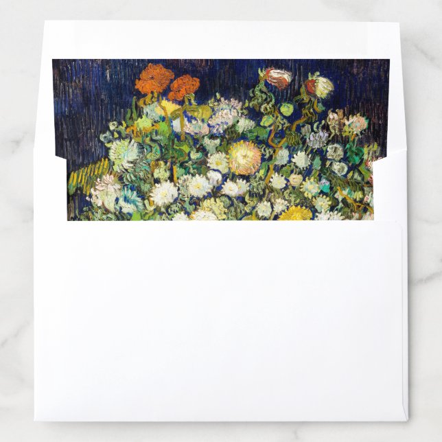 Bouquet of Flowers in a Vase by Vincent Van Gogh  Envelope Liner (In Envelope)