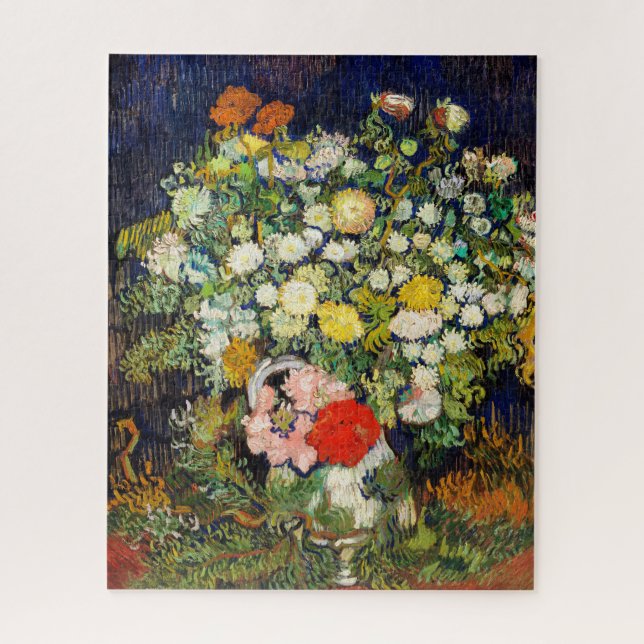 Bouquet of Flowers in a Vase by Vincent Van Gogh  Jigsaw Puzzle (Vertical)