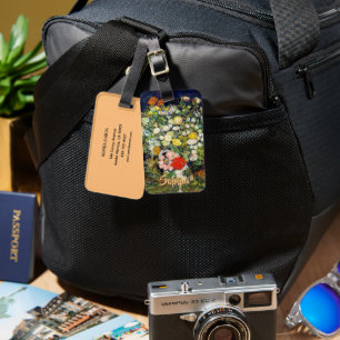 Bouquet of Flowers in a Vase by Vincent Van Gogh Luggage Tag