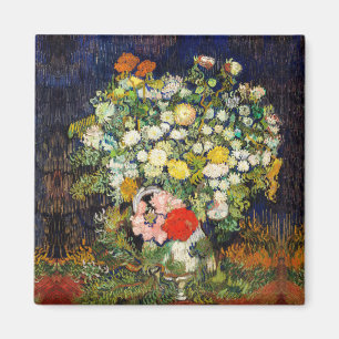 Bouquet of Flowers in a Vase by Vincent Van Gogh Magnet