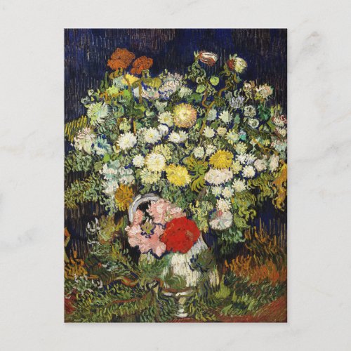 Bouquet of Flowers in a Vase by Vincent Van Gogh Postcard