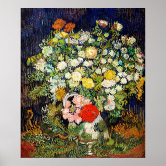 Bouquet of Flowers in a Vase by Vincent Van Gogh Poster