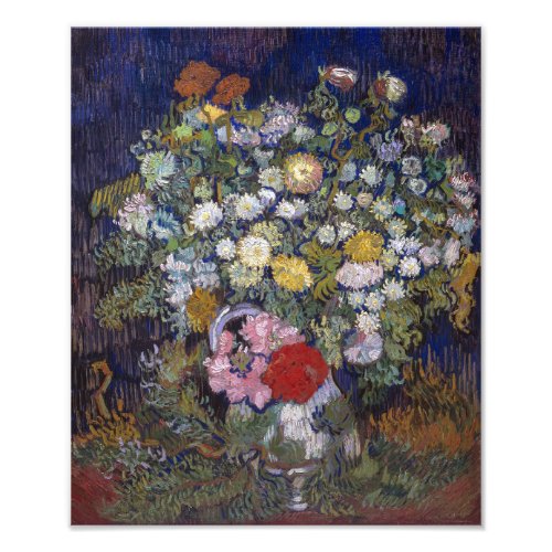 Bouquet of Flowers in a Vase  Van Gogh  Photo Print