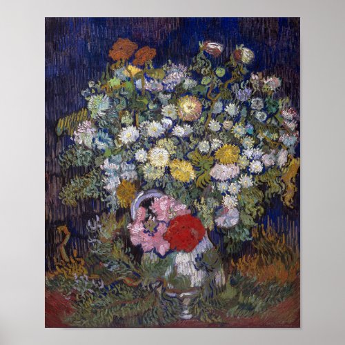 Bouquet of Flowers in a Vase  Van Gogh  Poster