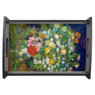 Bouquet of Flowers in a Vase, Van Gogh Serving Tray