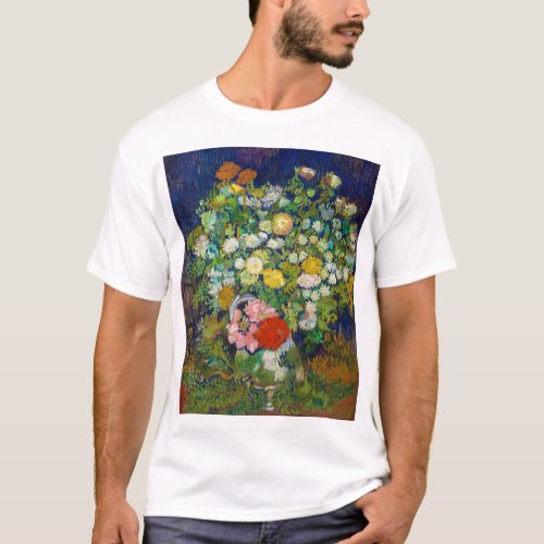 Bouquet of Flowers in a Vase Van Gogh T_Shirt